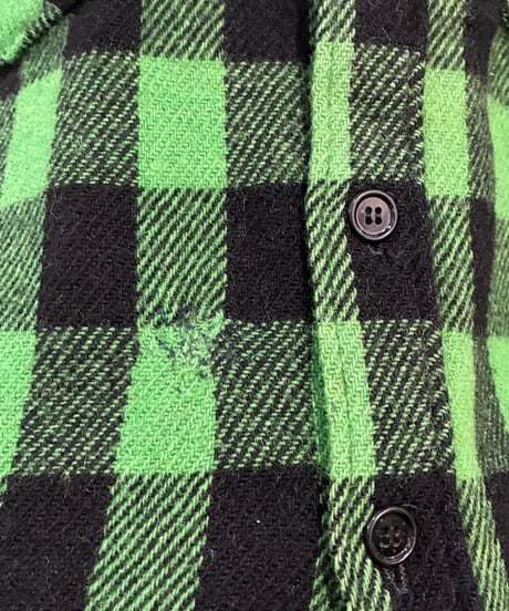 1970's L.L.Bean Wool Plaid Shirt GNBK