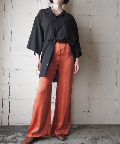 5X Linen Mix Big Shirt BK