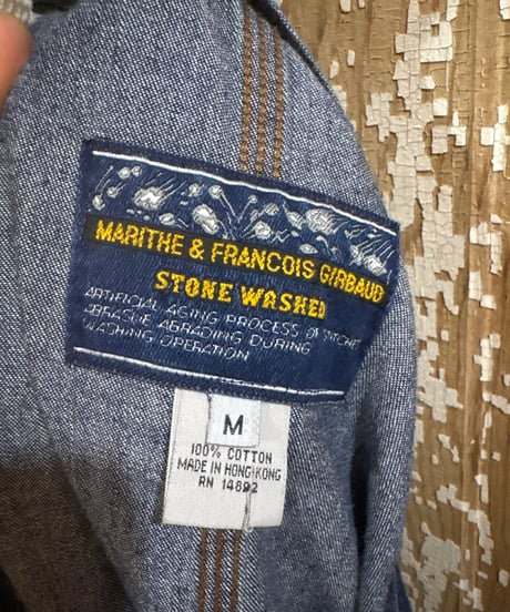 1990's MARITHÉ FRANÇOIS GIRBAUD Denim Jumper Skirt BL