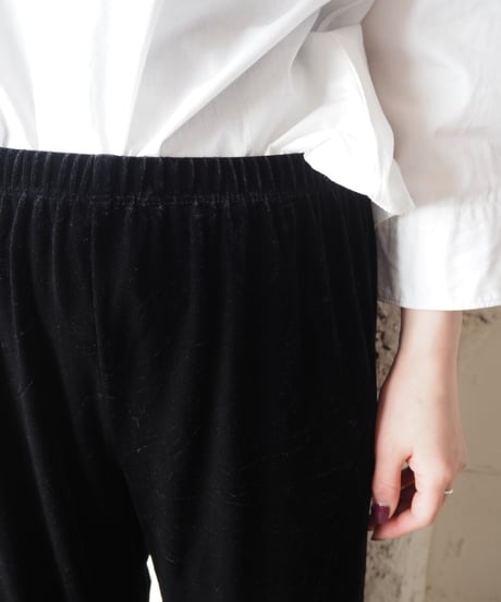 Made in USA Velour Easy Pants BK
