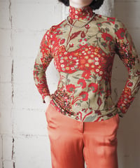 KENZO Flower Print Mock Neck Cutsewn KARE