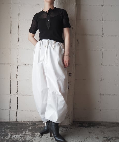 1960's Overdyed Mesh Henley Neck Tee BK