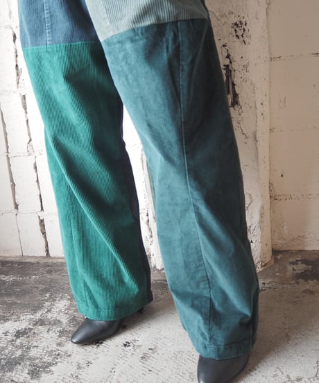 Remake Corduroy Wide Easy Pants GN