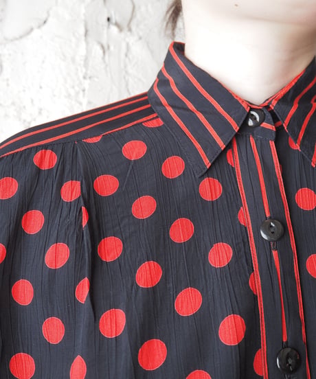 Dot&Stripe Rayon Shirt BKRE