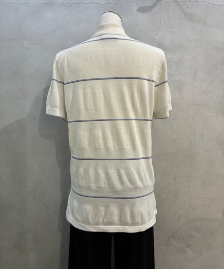 1970-80's adidas Line Design Polo Shirt IV BL