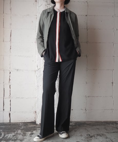 KENZO JEANS Rounded Collar Zip Up Jacket KA