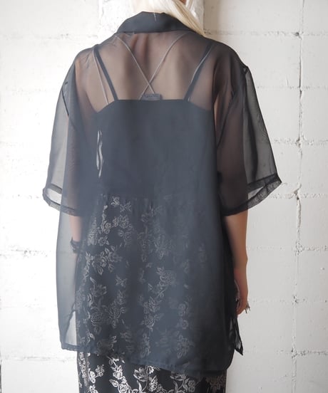 Basic Sheer S/S Shirt BK