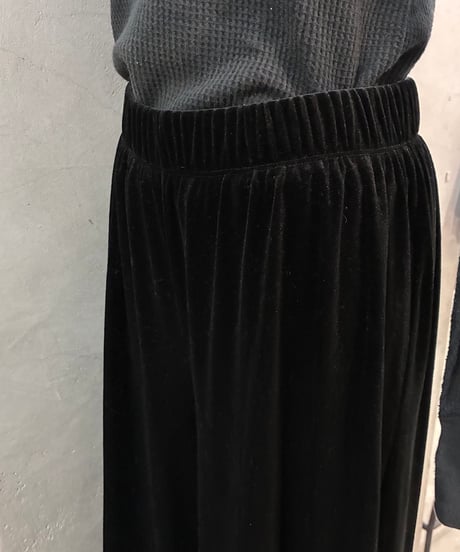 Velour Wide Easy Pants BK