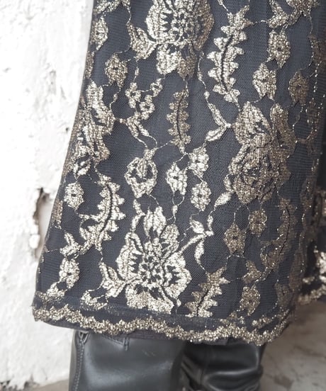 Glitter Embroidery Volume Skirt BKGD