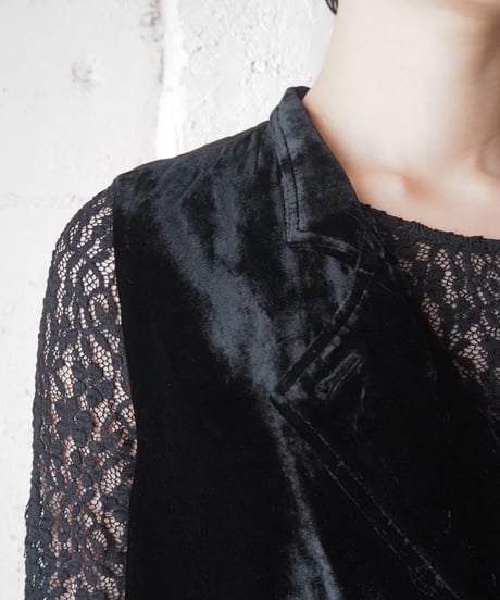 j.jill Velvet Double Breasted Vest BK