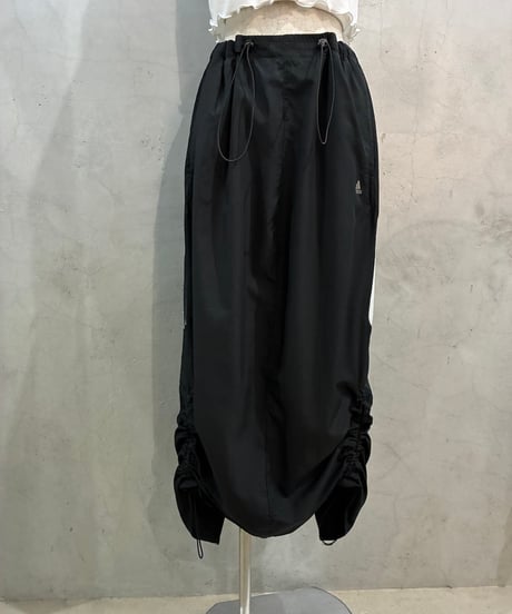 Remake adidas Drawstring Track Skirt BK WH