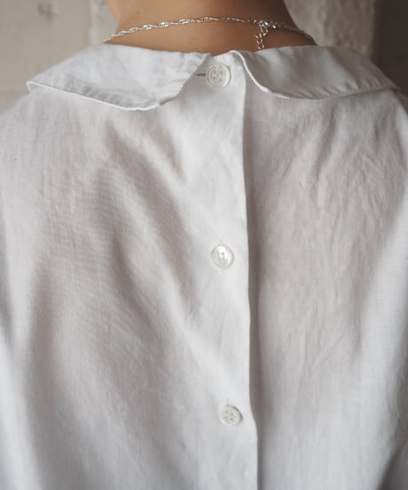agnes b. (Made in France) Front Lace Cotton Blouse WH