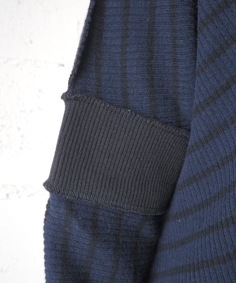 MM6 Maison Margiela Asymmetric Design Rib Cutsewn Dress NVBK