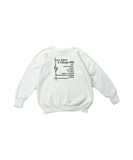 1980's Health Knit "Lyric Opera of Chicago" Print Sweat WH