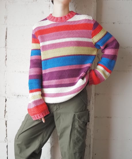 WEEKEND MaxMara Multicolor Stripe Sweater PIYEBL