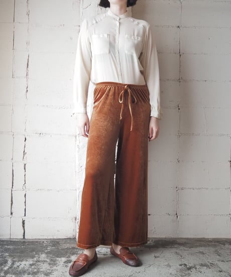 Made in Canada Velvet Wide Easy Pants CM