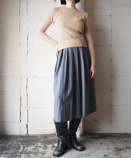 RALPH LAUREN SPORT Cable Knit Wool Sweater BE