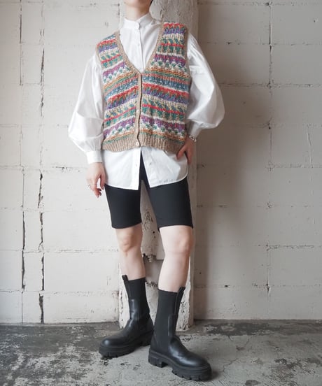 L.L.Bean Multicolor Knit Vest BRPURIV