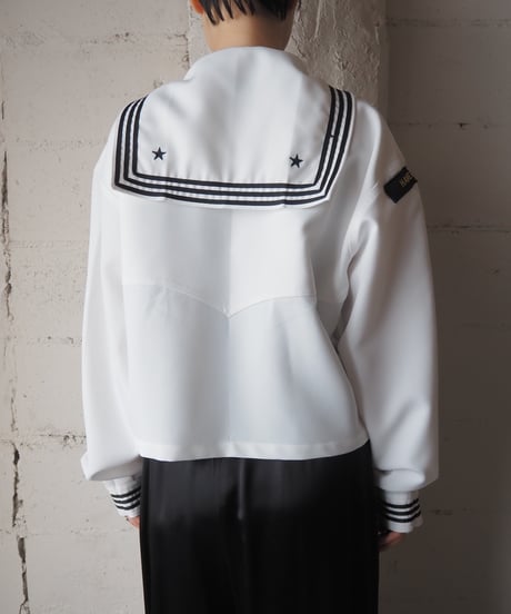 REMAKE US NAVY SDW Short Sailor Shirt WH BK