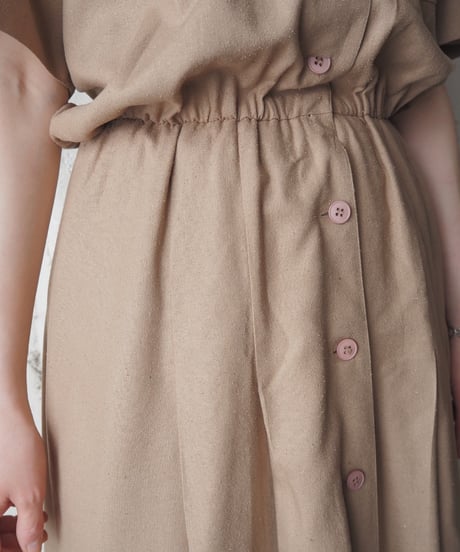 Open Collar Silk Shirt Dress BE