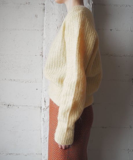 Mohair Blend Crew Neck Sweater YE