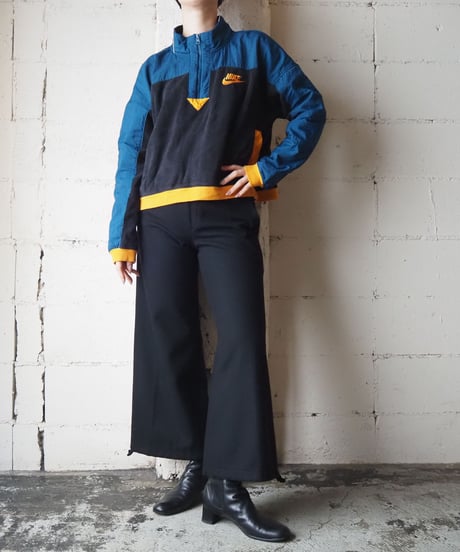 NIKE Cropped Half Zip Fleece Pullover NVBLOR