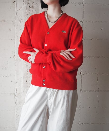 IZOD LACOSTE Made in USA Acrylic Knit Cardigan RE