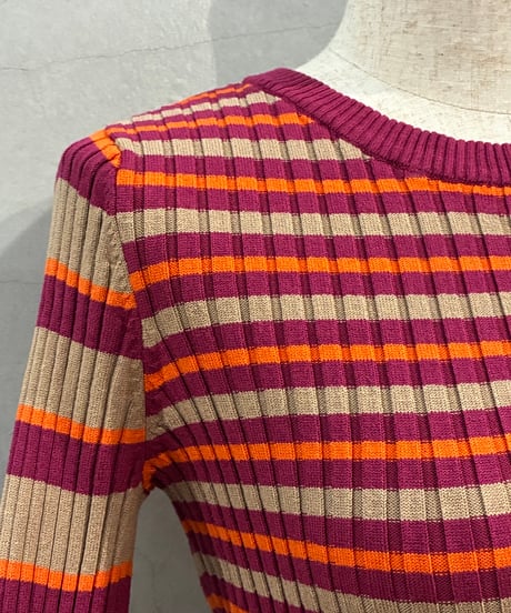 Multi Border Rib Knit PI BE OR