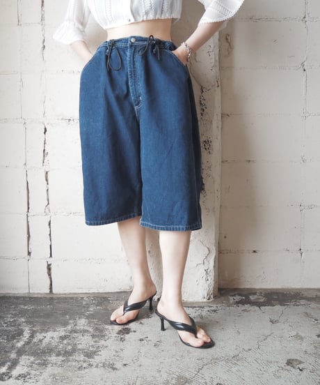 REMAKE POLO JEANS CO. Drawstring Denim Shorts BL