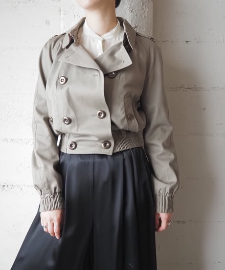BURBERRY Cropped Trench Jacket BE