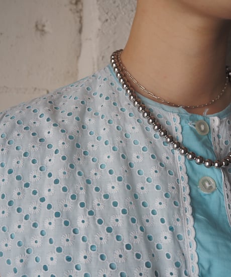 1980's Euro Embroidery Lace Shirt WHLBL