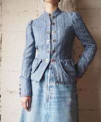 MARC JACOBS Band Collar Stripe Jacket BL