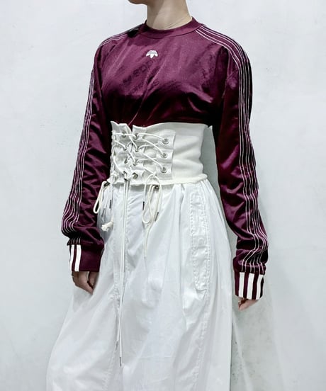 adidas × Alexander Wang Shadow Pattern Inside-Out Design Top BUR