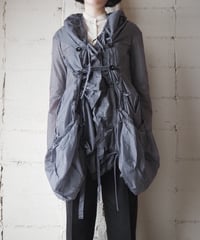 MARITHÉ FRANÇOIS GIRBAUD Drawstring Design Nylon Coat BKWH