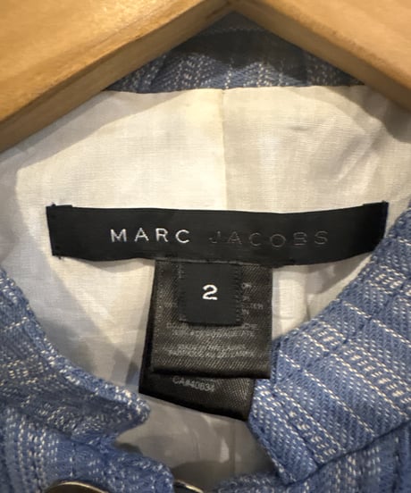 MARC JACOBS Band Collar Stripe Jacket BL