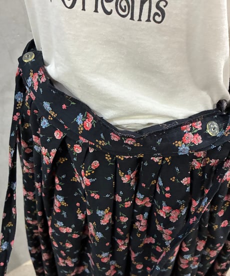 JULIUS LANG Tyrolean Flower Wrap Skirt BK RE