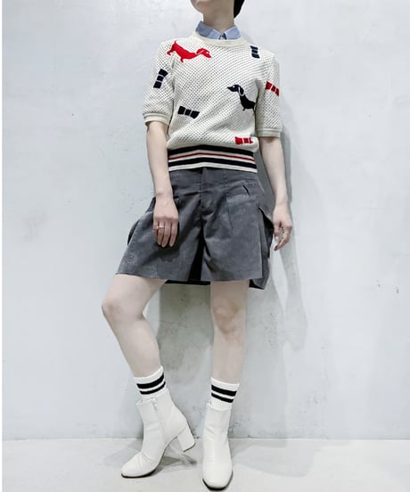 THOM BROWNE Hector S/S Cashmere Knit IV