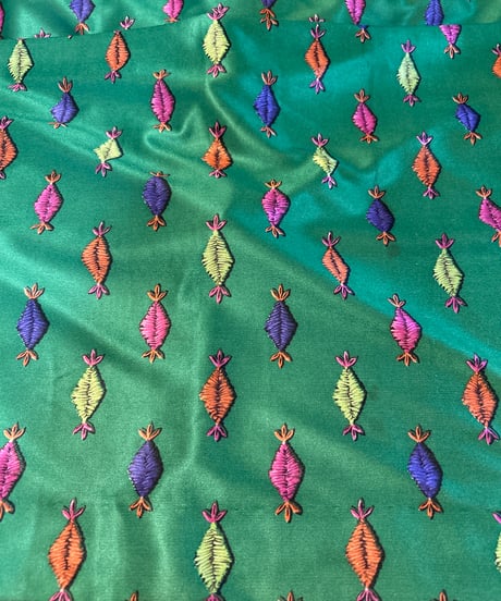 1970's Emilio Borghese Pattern Sleeveless Maxi Dress YGN