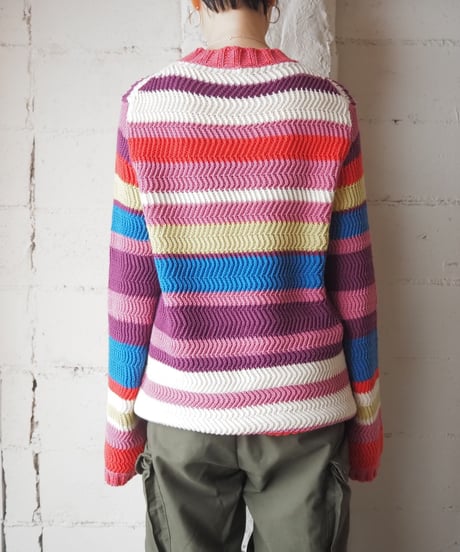 WEEKEND MaxMara Multicolor Stripe Sweater PIYEBL