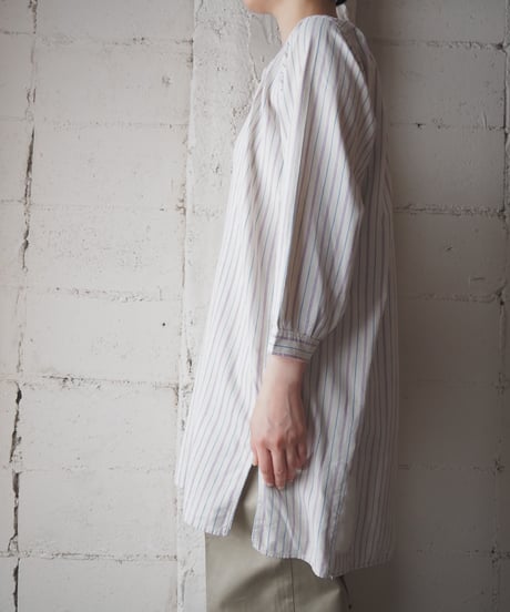 1930-40's Euro Stripe Grandpa Shirt WHPUR