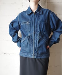 1970-80's OSH KOSH B'GOSH Denim Zip Up Work Jacket BL