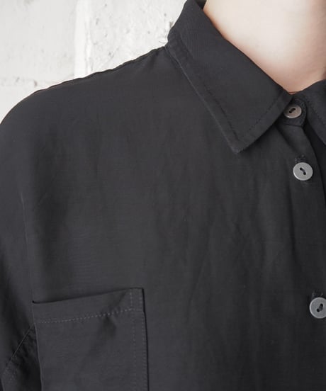 Drop Shoulder Loose Fit Shirt BK