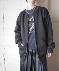 REMAKE Collarless Zip Up Blouson BK