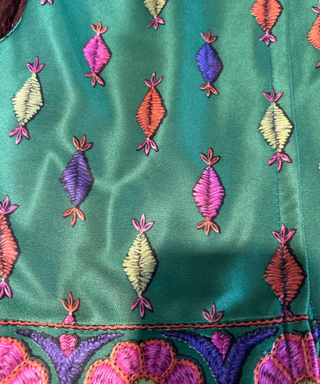 1970's Emilio Borghese Pattern Sleeveless Maxi Dress YGN