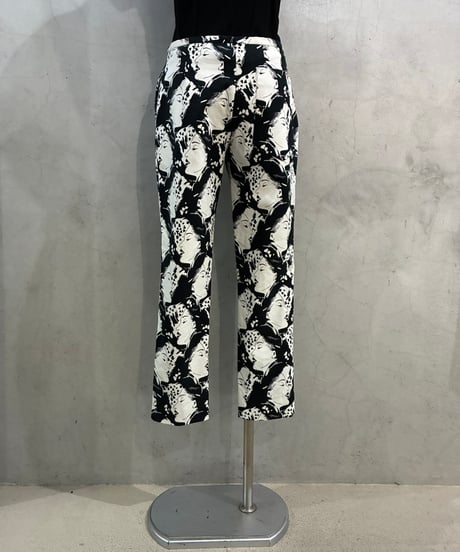 BIMBA Y LOLA Face Pattern Tapered Pants BKWH