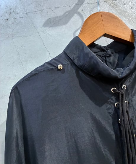 DIESEL Back Lace Up Rayon Shirt BK
