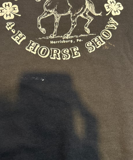 1988 Pennsylvania 4-H Horse Show Sweatshirt BK WH