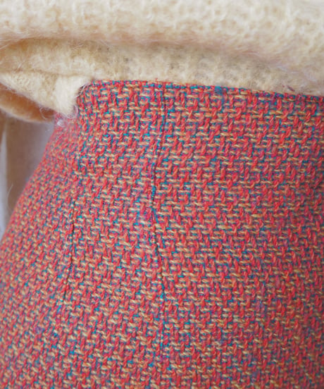 KENZO Tweed Tight Skirt RE