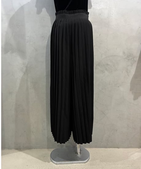 Pleated Wide Pants BK
