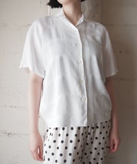 Plaid Stitch Short Sleeve Rayon Shirt WH